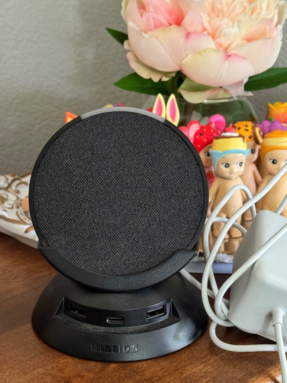 Amazon Echo Pop (Charcoal) with Made for Amazon Charging Stand Bundle